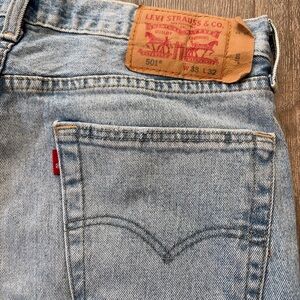 Levi's 501 Light Wash Women's Straight Jeans with Signature Red Tab